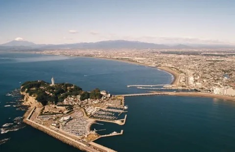 湘南地域圏を上空から撮影した写真