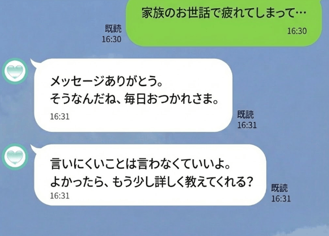 LINE相談のステップ2