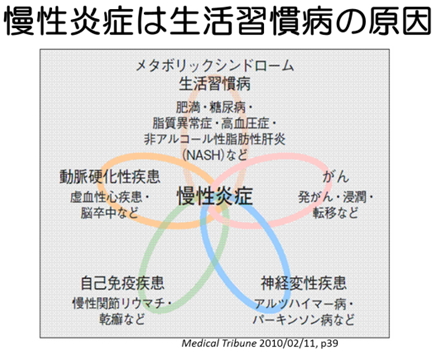 慢性炎症は生活習慣病の原因