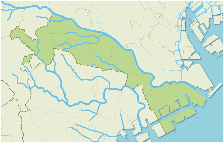 川崎治水センターの地図