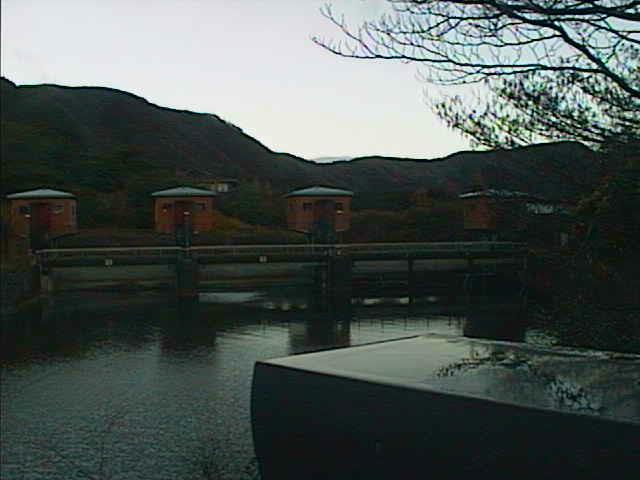 芦の湖 湖尻水門付近のカメラ画像