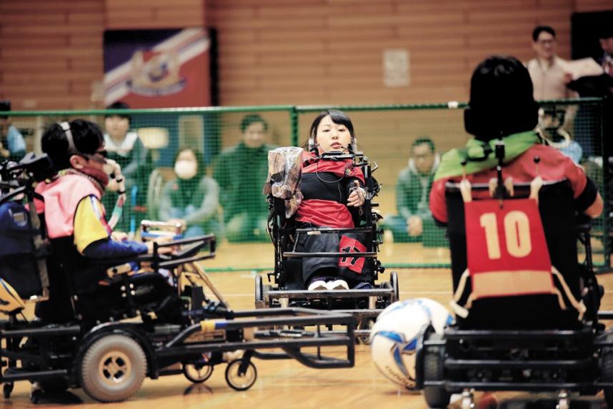 電動車椅子サッカーチーム「横浜クラッカーズ」写真 