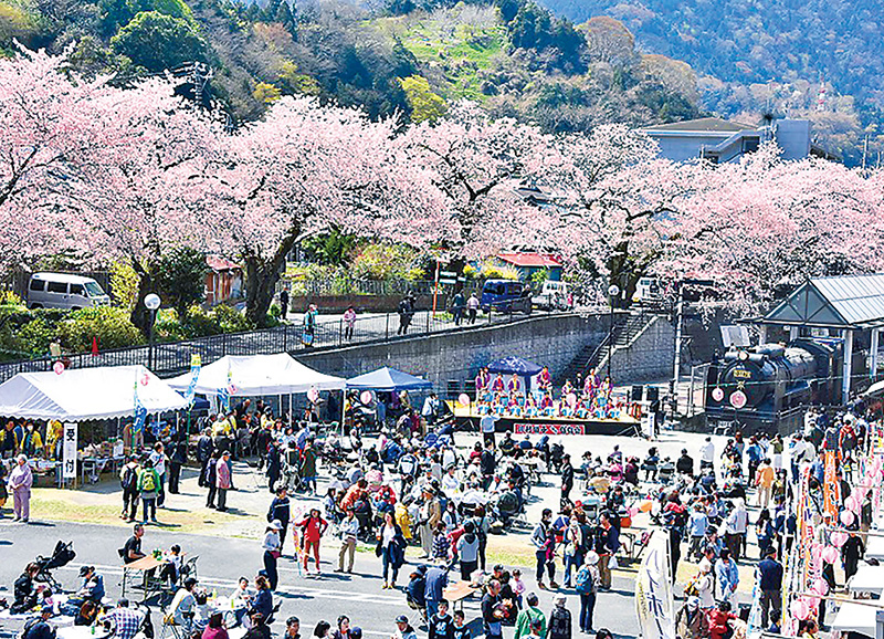 やまきた桜まつりの様子