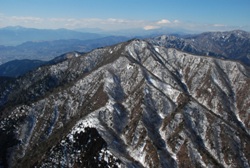 写真：大山上空