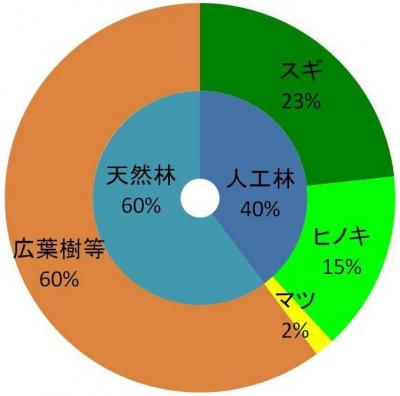 樹種別面積割合